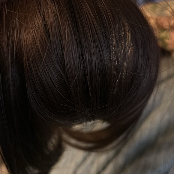 Front Fringe Clip in Hair Extensions One Piece Straight Fringe Hair Piece - Picture 2 of 5